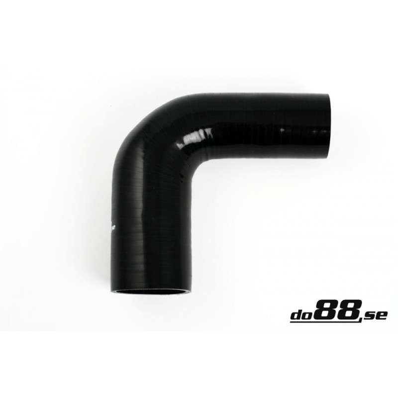Silicone hose Black 90 degrees 1,75 - 2,5´´ (45-63mm)