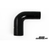Silicone hose Black 90 degrees 1,75 - 2,5´´ (45-63mm)