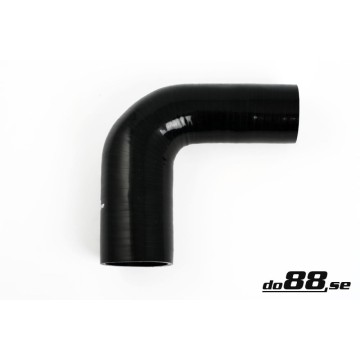 Silicone hose Black 90 degrees 2 - 2,75´´ (51 - 70mm)