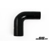 Silicone hose Black 90 degrees 2,125 - 2,5´´ (54 - 63mm)