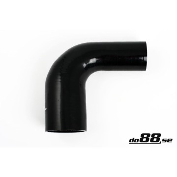 Silicone hose Black 90 degrees 2,25 - 3´´ (57 - 76mm)