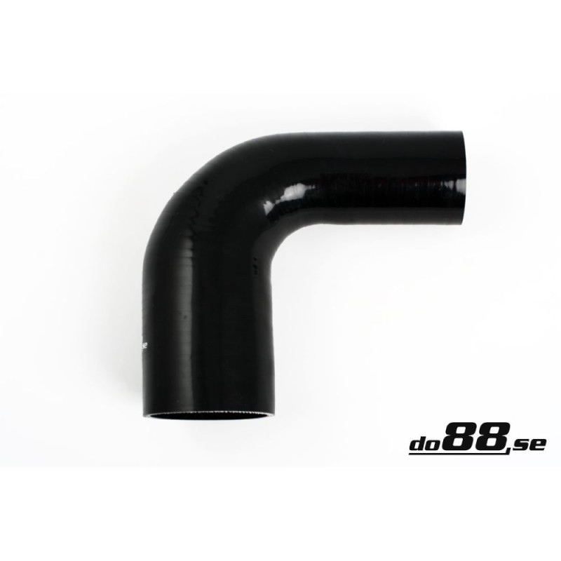 Silicone hose Black 90 degrees 2,375 - 2,5´´ (60 - 63mm)