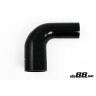 Silicone hose Black 90 degrees 2,375 - 3´´ (60 - 76mm)