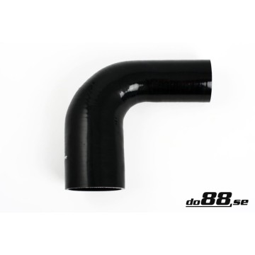 Silicone hose Black 90 degrees 2,375 - 3,25´´ (60-83mm)