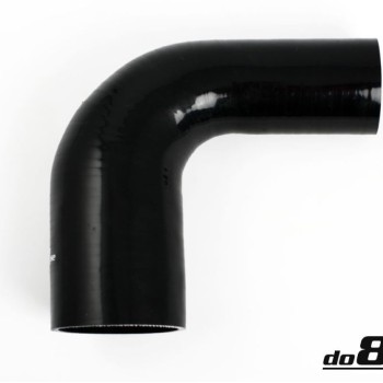 Silicone hose Black 90 degrees 2,5 - 2,75´´ (63 - 70mm)