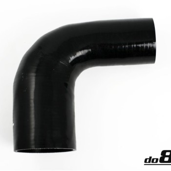 Silicone hose Black 90 degrees 2,75 - 4´´ (70-102mm)