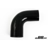 Silicone hose Black 90 degrees 2,75 - 3,25´´ (70-83mm)