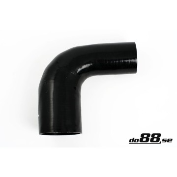 Silicone hose Black 90 degrees 3 - 4´´ (76 - 102mm)