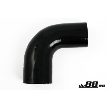 Silicone hose Black 90 degrees 3 - 3,5´´ (76 - 89mm)