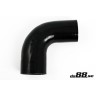 Silicone hose Black 90 degrees 3 - 3,5´´ (76 - 89mm)
