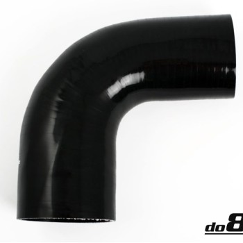 Silicone hose Black 90 degrees 3,125 - 3,5´´ (80-89mm)