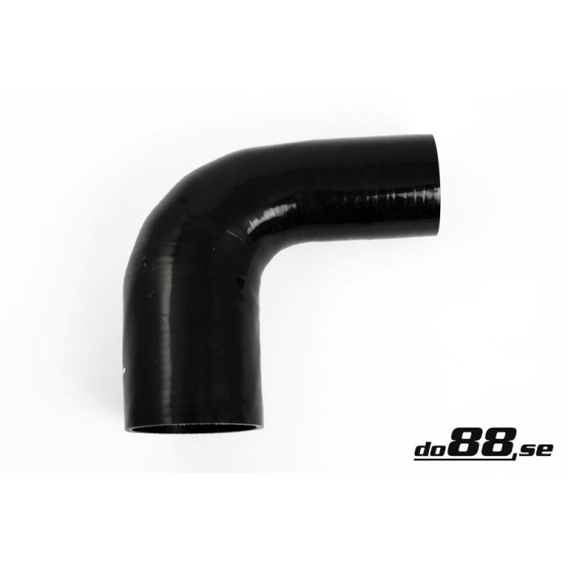Silicone hose Black 90 degrees 3,5 - 4´´ (89 - 102mm)