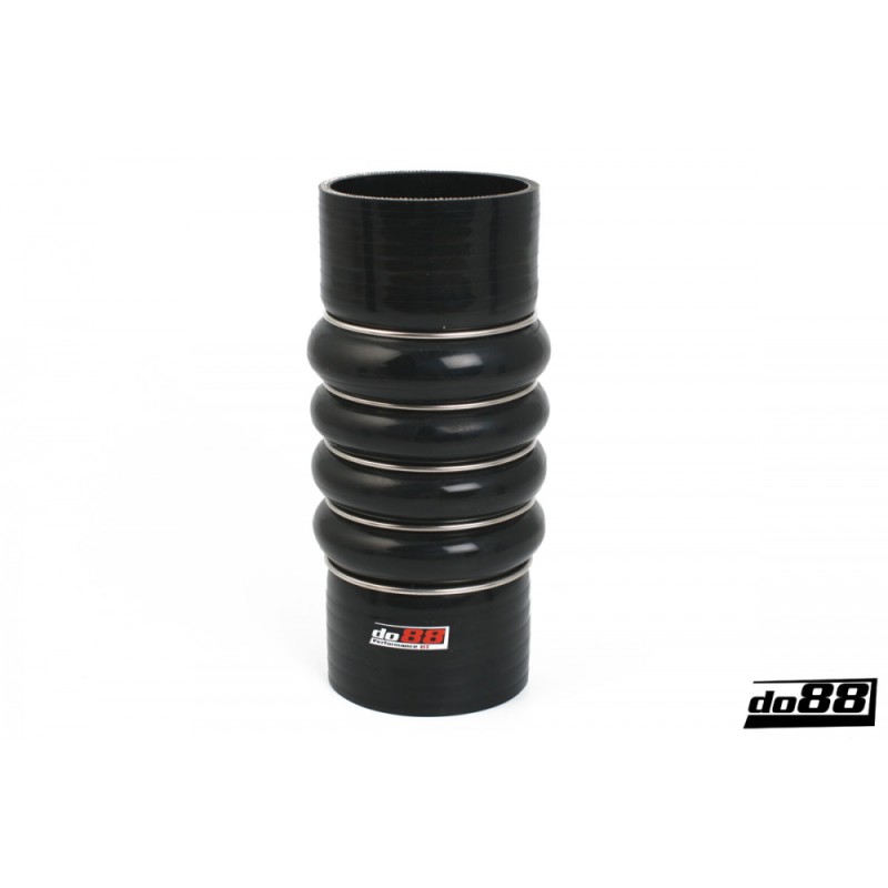 Silicone hose Black Flexkoppling 4-Steg 3,125´´ (80mm)