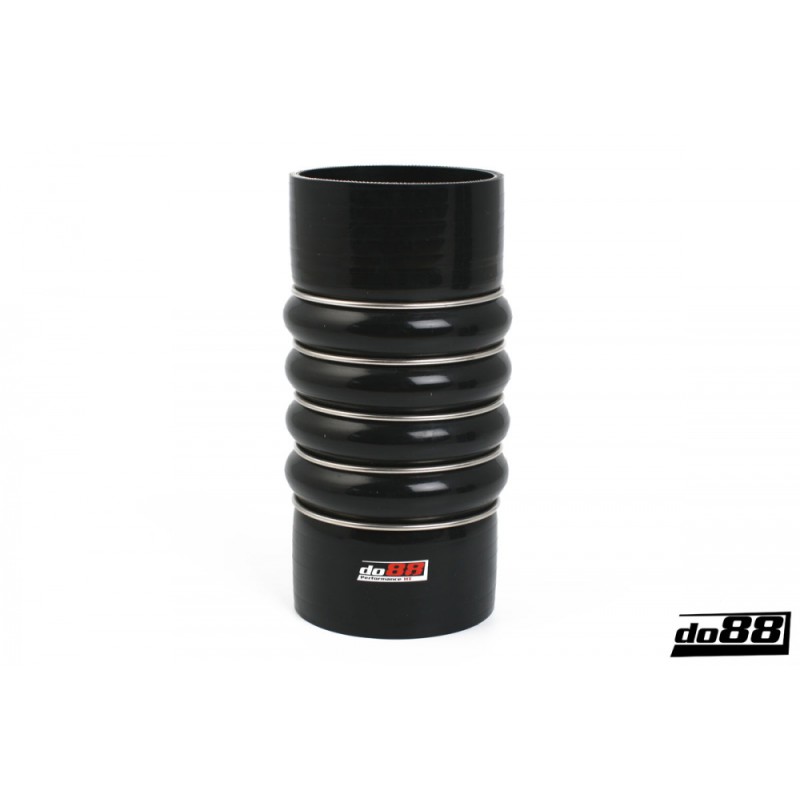 Silicone hose Black Flexkoppling 4-Steg 3,5´´ (89mm)