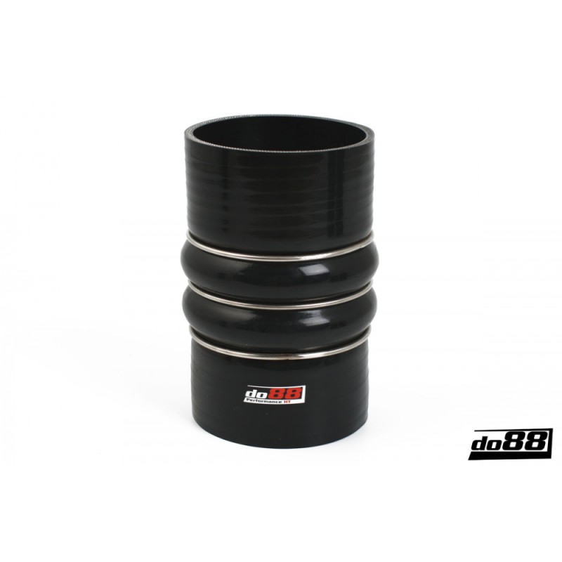 Silicone hose Black Flexkoppling 2-Steg 4´´ (102mm)