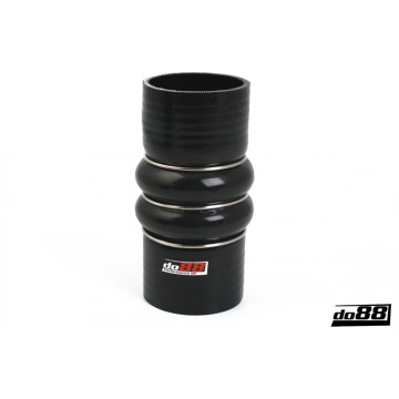 Silicone hose Black Flexkoppling 2-Steg 2,75´´ (70mm)