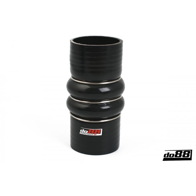 Silicone hose Black Flexkoppling 2-Steg 2,75´´ (70mm)