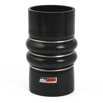 Silicone hose Black Flexkoppling 2-Steg 3´´ (76mm)