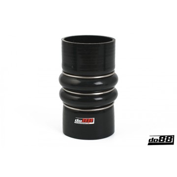 Silicone hose Black Flexkoppling 2-Steg 3´´ (76mm)