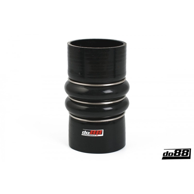 Silicone hose Black Flexkoppling 2-Steg 3,125´´ (80mm)