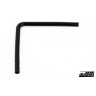 Silicone hose Black 90 degrees long leg 0,5´´ (13mm)