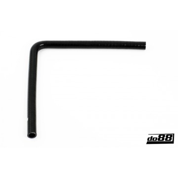 Silicone hose Black 90 degrees long leg 0,75´´ (19mm)