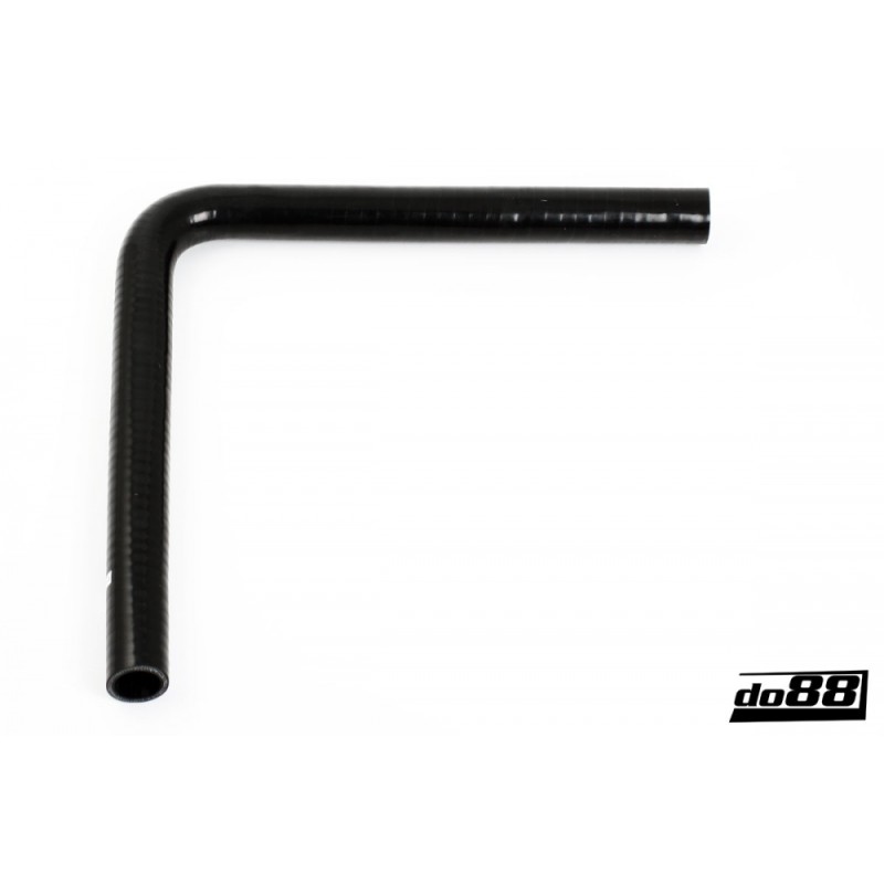 Silicone hose Black 90 degrees long leg 1,25´´ (32mm)