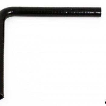 Silicone hose Black 90 degrees long leg 1,5´´ (38mm)