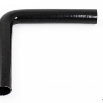 Silicone hose Black 90 degrees long leg 1,625´´ (41mm)