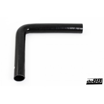 Silicone hose Black 90 degrees long leg 1,75´´ (45mm)