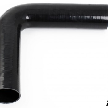 Silicone hose Black 90 degrees long leg 2,5´´ (63mm)