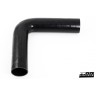 Silicone hose Black 90 degrees long leg 2,75´´ (70mm)