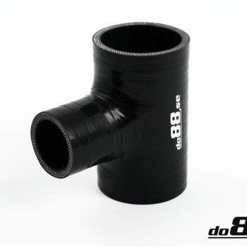 Silicone hose Black T 2,25´´ + 1´´ (57mm+25mm)