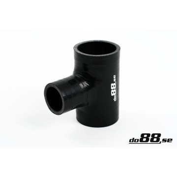 Silicone hose Black T 2,25´´ + 1´´ (57mm+25mm)