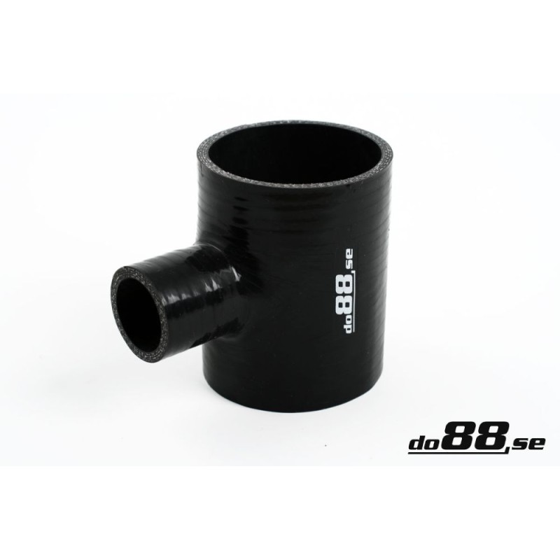 Silicone hose Black T 2,75´´ + 1´´ (70mm+25mm)
