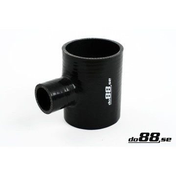 Silicone hose Black T 3´´ + 1´´ (76mm+25mm)