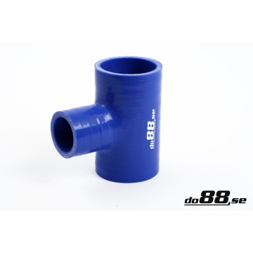 Silicone hose Blue T 2,125´´ + 1´´ (54+25mm)
