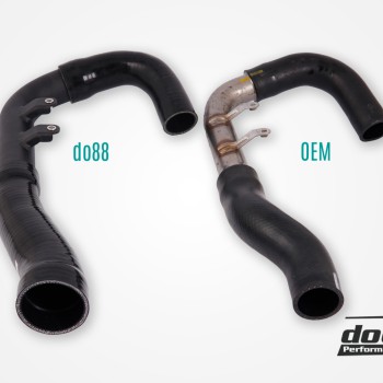 Toyota Yaris GR Charge pipe, do88 IC, Black hose