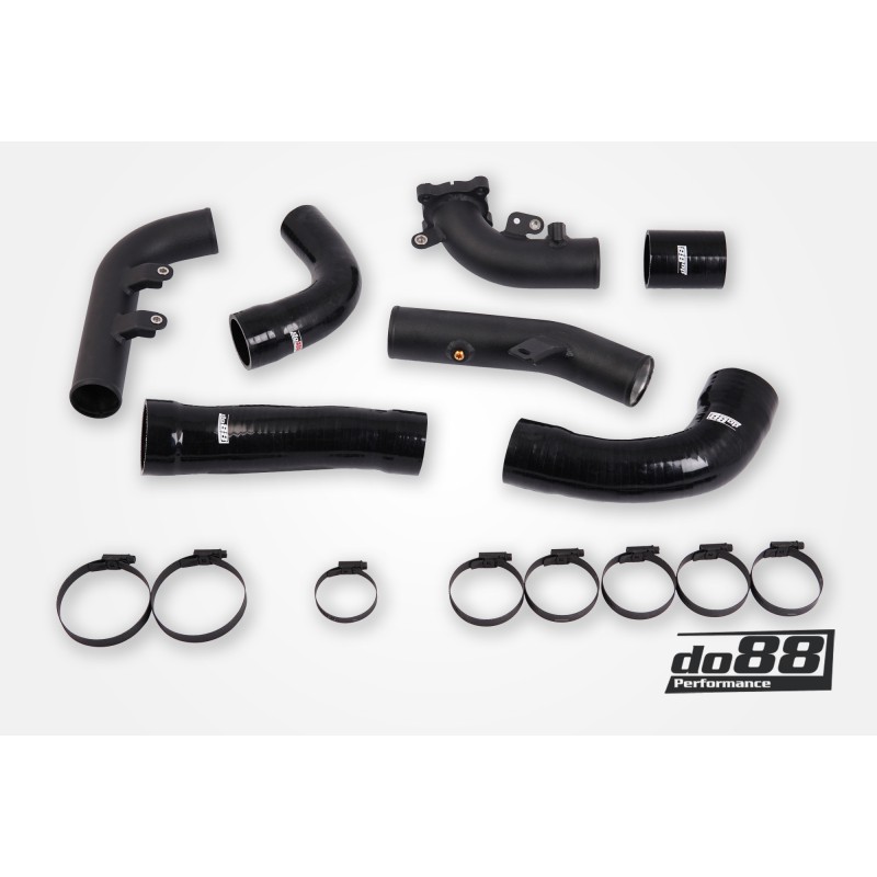 Toyota Yaris GR Charge pipe, do88 IC, Black hose