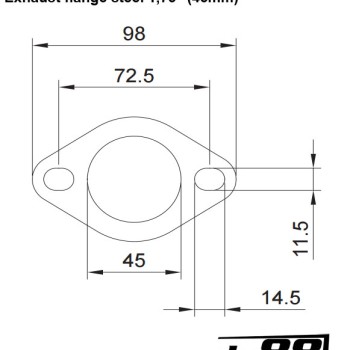 Flange joint steel 1,75´´ (45mm)