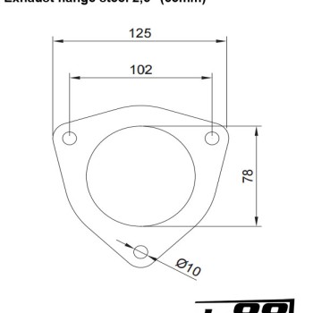 Flange joint steel 3´´ (76mm)