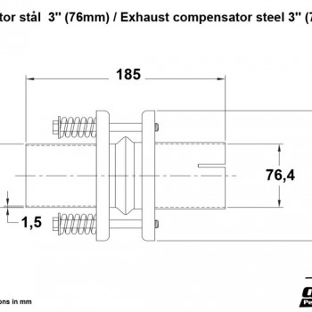 Kompensator steel 3´´ (76mm)