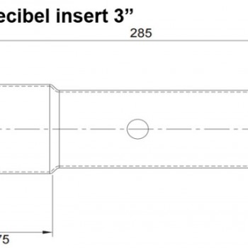 Decibelinsats 3´´ (76mm)