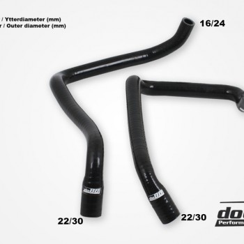 Volvo 740 760 780 940 960 D24 Värmepaketsslangar Black
