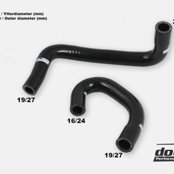 Volvo 240 740 760 780 84-89 Tomgångsmotorslangar Black