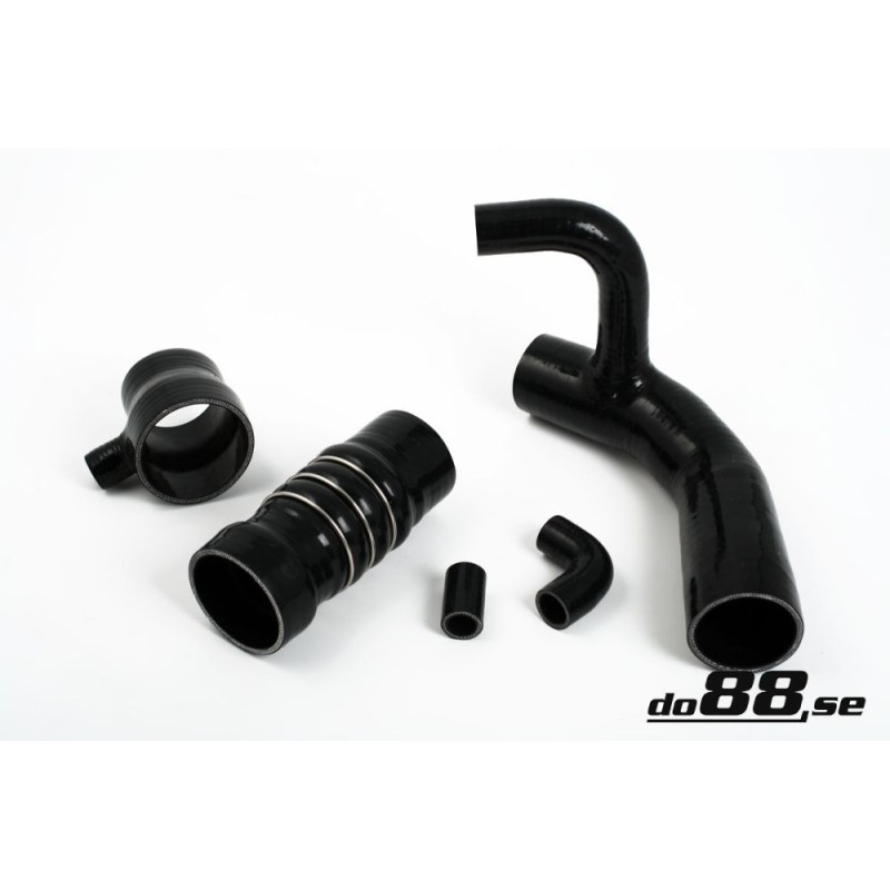 Audi Quattro 20v Charge hoses Svarta