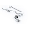 Audi Coupe UR Quattro 10V - Resonated (Quieter) Downpipe-Back Exhaust System with Polished OEM-Style Trims - Polished