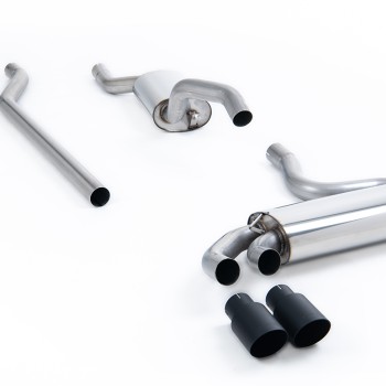 Audi Coupe UR Quattro 20V - Resonated Downpipe-Back Exhaust System - Cerakote Black