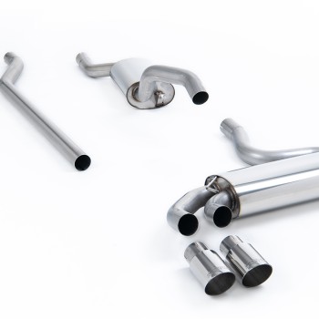 Audi Coupe UR Quattro 20V - Resonated Downpipe-Back Exhaust System - Polished