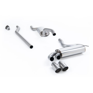 Audi Coupe UR Quattro 20V - Resonated Downpipe-Back Exhaust System - Polished